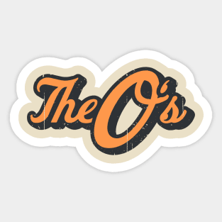 The O's Vintage Faded Sticker